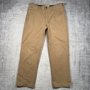 Orvis Pants Mens 34 Khaki Tan Chino Straight Leg Field Utility Outdoors Hunting